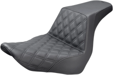 Load image into Gallery viewer, Saddlemen Step-Up Seat - Front Lattice Stitch - Black 818-29-172 - Main Product View