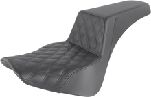 Load image into Gallery viewer, Saddlemen Step-Up Seat - Front Lattice Stitch - Black 818-33-172 - Main Product View