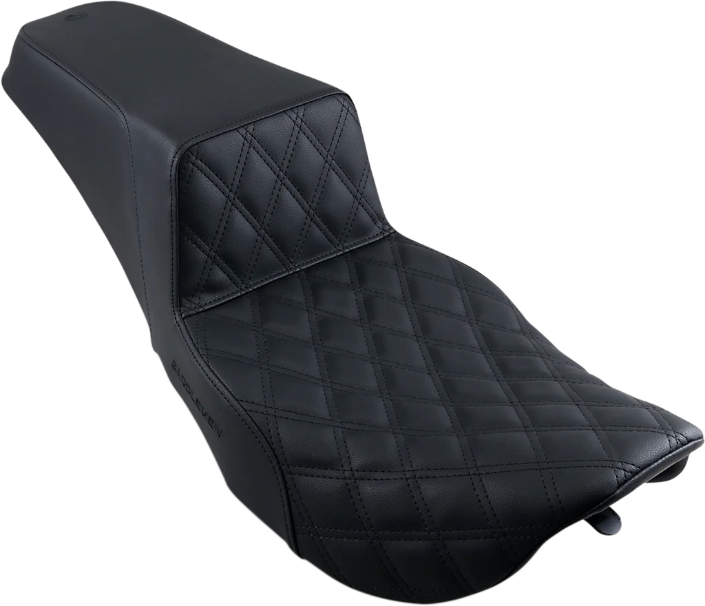 Saddlemen Step-Up Seat - Front Lattice Stitch - Black 897-06-172 - Main Product View