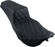 Load image into Gallery viewer, Saddlemen Step-Up Seat - Front Lattice Stitch - Black 897-06-172 - Main Product View