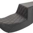 Load image into Gallery viewer, Saddlemen Step-Up Seat - Front Lattice Stitch - Black 897-07-172 - Main Product View