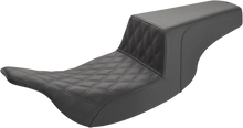 Load image into Gallery viewer, Saddlemen Step-Up Seat - Front Lattice Stitch - Black 897-07-172 - Main Product View