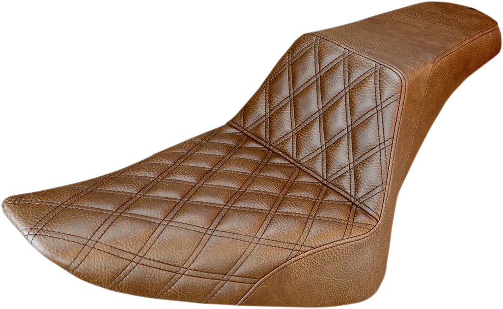 Saddlemen Step-Up Seat - Front Lattice Stitch - Brown - FLS 812-26-172BR - Main Product View