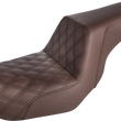 Load image into Gallery viewer, Saddlemen Step-Up Seat - Front Lattice Stitch - Brown - FXD 806-04-172BR - Main Product View
