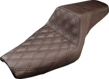 Load image into Gallery viewer, Saddlemen Step-Up Seat - Front Lattice Stitch - Brown - XL 807-03-172BR - Main Product View