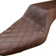 Load image into Gallery viewer, Saddlemen Step-Up Seat - Front Lattice Stitch - Brown - XL 807-11-172BR - Main Product View