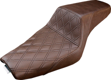 Load image into Gallery viewer, Saddlemen Step-Up Seat - Front Lattice Stitch - Brown - XL 807-11-172BR - Main Product View