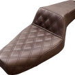 Load image into Gallery viewer, Saddlemen Step-Up Seat - Front Lattice Stitch - Brown - XL 879-03-172BR - Main Product View