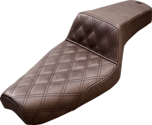 Load image into Gallery viewer, Saddlemen Step-Up Seat - Front Lattice Stitch - Brown - XL 879-03-172BR - Main Product View