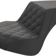 Load image into Gallery viewer, Saddlemen Step-Up Seat - Front Lattice Stitch/Rear Smooth - Black - Chief I21-04-172 - Main Product View