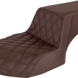 Load image into Gallery viewer, Saddlemen Step-Up Seat - Front Lattice Stitch/Rear Smooth - Brown - Challenger I20-06-172BR - Main Product View