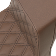 Load image into Gallery viewer, Saddlemen Step-Up Seat - Front Lattice Stitch/Rear Smooth - Brown - Scout Bobber I18-33-172BR - Side View