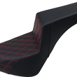 Load image into Gallery viewer, Saddlemen Step-Up Seat - Front Lattice Stitch/With Red Stitching - Black 818-30-172RD - Main Product View
