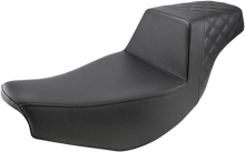 Load image into Gallery viewer, Saddlemen Step-Up Seat - Front Smooth/Rear Lattice Stitch - Black - Indian I14-07-173 - Main Product View