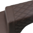 Load image into Gallery viewer, Saddlemen Step-Up Seat - Front Smooth/Rear Lattice Stitch - Brown - Indian I14-07-173BR - Side View