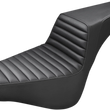 Load image into Gallery viewer, Saddlemen Step-Up Seat - Front Tuck-n-Roll - Black 818-30-171 - Main Product View