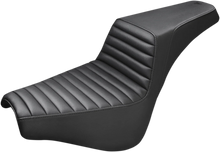 Load image into Gallery viewer, Saddlemen Step-Up Seat - Front Tuck-n-Roll - Black 818-30-171 - Main Product View