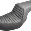 Load image into Gallery viewer, Saddlemen Step-Up Seat - Front Tuck-n-Roll - Black - Dyna 806-04-171 - Main Product View