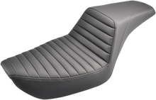 Load image into Gallery viewer, Saddlemen Step-Up Seat - Front Tuck-n-Roll - Black - Dyna 896-04-171 - Main Product View