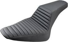 Load image into Gallery viewer, Saddlemen Step-Up Seat - Front Tuck-n-Roll - Black - FLS 812-26-171 - Main Product View