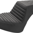 Load image into Gallery viewer, Saddlemen Step-Up Seat - Front Tuck-n'-Roll/Rear Lattice Stitch - Black - Chief I21-04-176 - Main Product View
