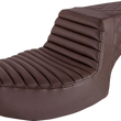 Load image into Gallery viewer, Saddlemen Step-Up Seat - Front Tuck-n'-Roll/Rear Lattice Stitch - Brown - Challenger I20-06-176BR - Main Product View