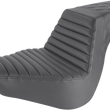 Load image into Gallery viewer, Saddlemen Step-Up Seat - Front Tuck-n-Roll/Rear Lattice Stitch - Black - FL/FX '18-'23 818-27-176 - Main Product View
