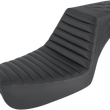 Load image into Gallery viewer, Saddlemen Step-Up Seat - Front Tuck-n-Roll/Rear Lattice Stitch - Black - FXD 804-04-176 - Main Product View