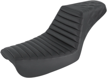 Load image into Gallery viewer, Saddlemen Step-Up Seat - Front Tuck-n-Roll/Rear Lattice Stitch - Black - FXD 804-04-176 - Main Product View