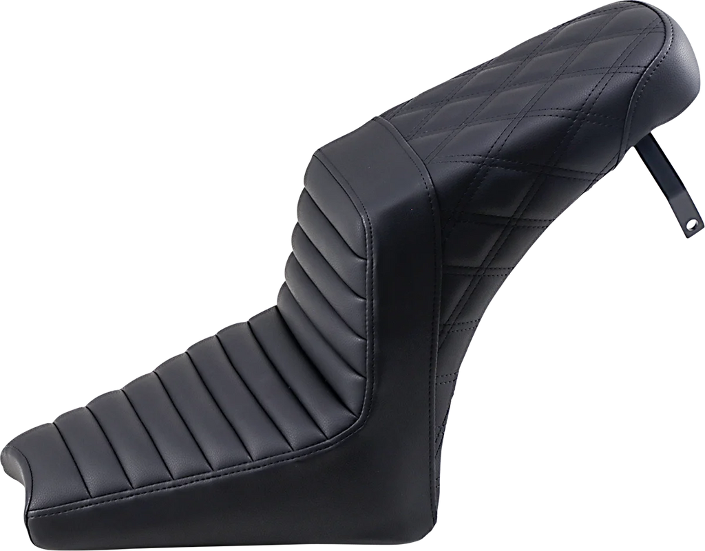 Saddlemen Step-Up Seat - Front Tuck-n-Roll/Rear Lattice Stitch - Black - Scout '18-'19 I18-33-176 - Main Product View