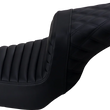 Load image into Gallery viewer, Saddlemen Step-Up Seat - Front Tuck-n-Roll/Rear Lattice Stitch - Black 806-04-176 - Main Product View
