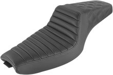 Load image into Gallery viewer, Saddlemen Step-Up Seat - Front Tuck-n-Roll/Rear Lattice Stitch - Black 807-03-176 - Main Product View