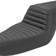 Load image into Gallery viewer, Saddlemen Step-Up Seat - Front Tuck-n-Roll/Rear Lattice Stitch - Black 807-11-176 - Main Product View