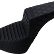 Load image into Gallery viewer, Saddlemen Step-Up Seat - Front Tuck-n-Roll/Rear Lattice Stitch - Black 818-30-176 - Main Product View