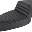 Load image into Gallery viewer, Saddlemen Step-Up Seat - Front Tuck-n-Roll/Rear Lattice Stitch - Black 879-03-176 - Main Product View