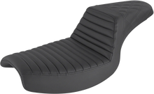 Load image into Gallery viewer, Saddlemen Step-Up Seat - Front Tuck-n-Roll/Rear Lattice Stitch - Black 882-09-176 - Main Product View