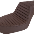 Load image into Gallery viewer, Saddlemen Step-Up Seat - Front Tuck-n-Roll/Rear Lattice Stitch - Brown - Dyna 896-04-176BR - Main Product View