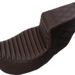 Load image into Gallery viewer, Saddlemen Step-Up Seat - Front Tuck-n-Roll/Rear Lattice Stitch - Brown - FL '08-'23 808-07B-176BR - Side View