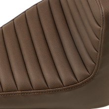 Load image into Gallery viewer, Saddlemen Step-Up Seat - Front Tuck-n-Roll/Rear Lattice Stitch - Brown - Scout '18-'19 I18-33-176BR - Side View