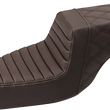 Load image into Gallery viewer, Saddlemen Step-Up Seat - Front Tuck-n-Roll/Rear Lattice Stitch - Brown 807-11-176BR - Main Product View