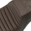Load image into Gallery viewer, Saddlemen Step-Up Seat - Front Tuck-n-Roll/Rear Lattice Stitch - Brown 807-11-176BR - Side View