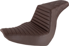 Load image into Gallery viewer, Saddlemen Step-Up Seat - Front Tuck-n-Roll/Rear Lattice Stitch - Brown 818-29-176BR - Main Product View