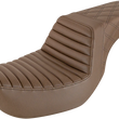 Load image into Gallery viewer, Saddlemen Step-Up Seat - Front Tuck-n-Roll/Rear Lattice Stitch - Brown 818-30-176BR - Main Product View