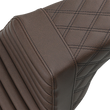 Load image into Gallery viewer, Saddlemen Step-Up Seat - Front Tuck-n-Roll/Rear Lattice Stitch - Brown 897-06-176BR - Back View
