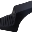 Load image into Gallery viewer, Saddlemen Step-Up Seat - Front Tuck-n'-Roll/Rear Smooth - Black - Scout Bobber I18-33-171 - Main Product View