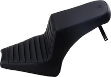 Load image into Gallery viewer, Saddlemen Step-Up Seat - Front Tuck-n'-Roll/Rear Smooth - Black - Scout Bobber I18-33-171 - Main Product View