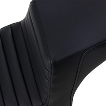 Load image into Gallery viewer, Saddlemen Step-Up Seat - Front Tuck-n'-Roll/Rear Smooth - Black - Scout Bobber I18-33-171 - Side View