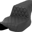 Load image into Gallery viewer, Saddlemen Step-Up Seat - Front/Rear Lattice Stitch - Black - Road Glide/Street Glide 823-07-175 - Main Product View
