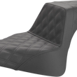 Load image into Gallery viewer, Saddlemen Step-Up Seat - Full Lattice Stitch - Black 818-28-175 - Main Product View