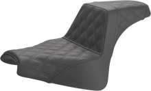 Load image into Gallery viewer, Saddlemen Step-Up Seat - Full Lattice Stitch - Black 818-28-175 - Main Product View